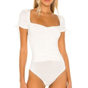 NWT Lovers & Friends Jupiter Bodysuit in White as Seen on Revolve